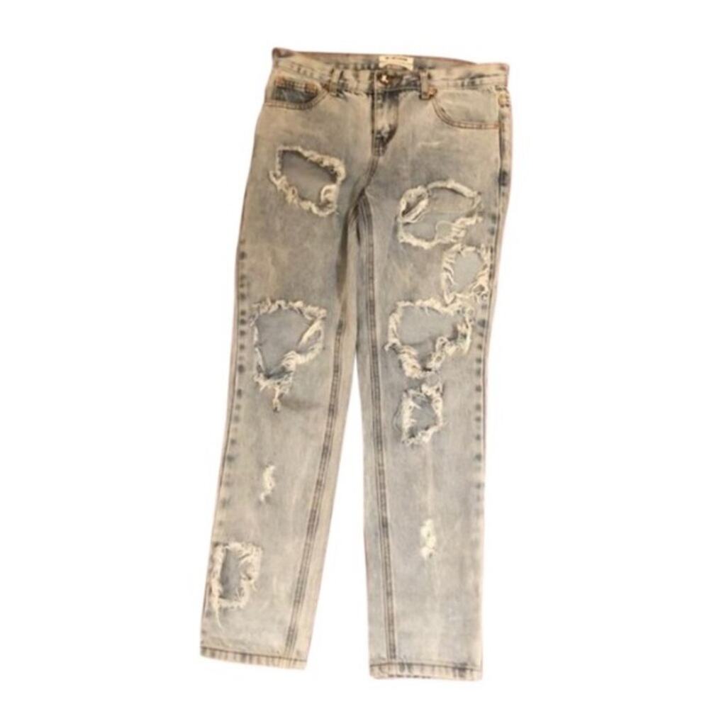 One Teaspoon Awesome Baggies Ripped Distressed